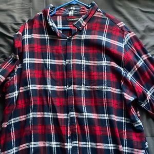 Red stripe flannel, fashion nova , size XXL mens